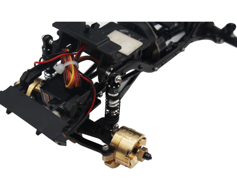 Brass Front Steering Knuckle AW SCX24 AX24