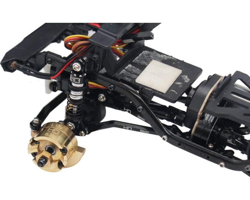 Brass Front Steering Knuckle AW SCX24 AX24