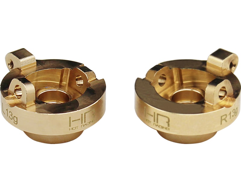 Brass Front Steering Knuckle AW SCX24 AX24