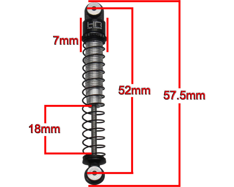 Aluminum Threaded Flex Shocks - Axial Scx24 AX24