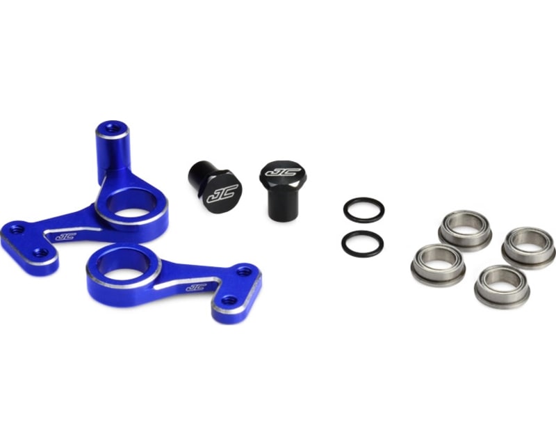 RC10 Aluminum Steering Bell Crank Set Blue