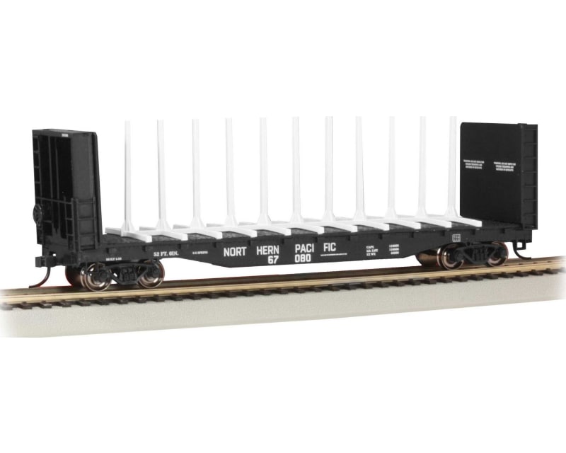 HO 52 FlatCar NORTHERN PACIFIC #67080 photo
