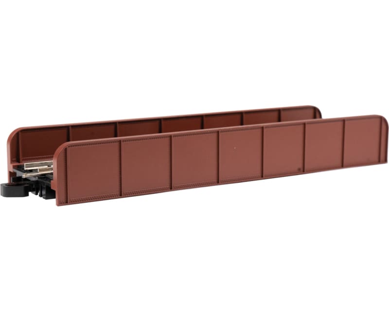 Tap to zoom N Scale E-Z Track Girder Bridge - Unlettered - Oxide Red
