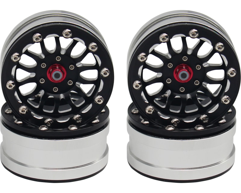 Aluminum Billet 1.9 Beadlock Wheels W/ 12mm Hex (a-Style) (4)