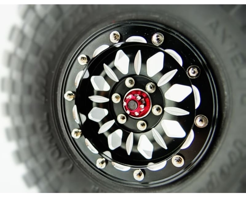 Aluminum Billet 1.9 Beadlock Wheels W/ 12mm Hex (B-Style) (4)