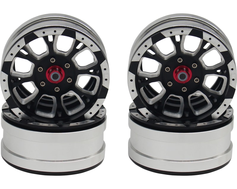 Aluminum Billet 1.9 Beadlock Wheels W/ 12mm Hex (C-Style) (4)