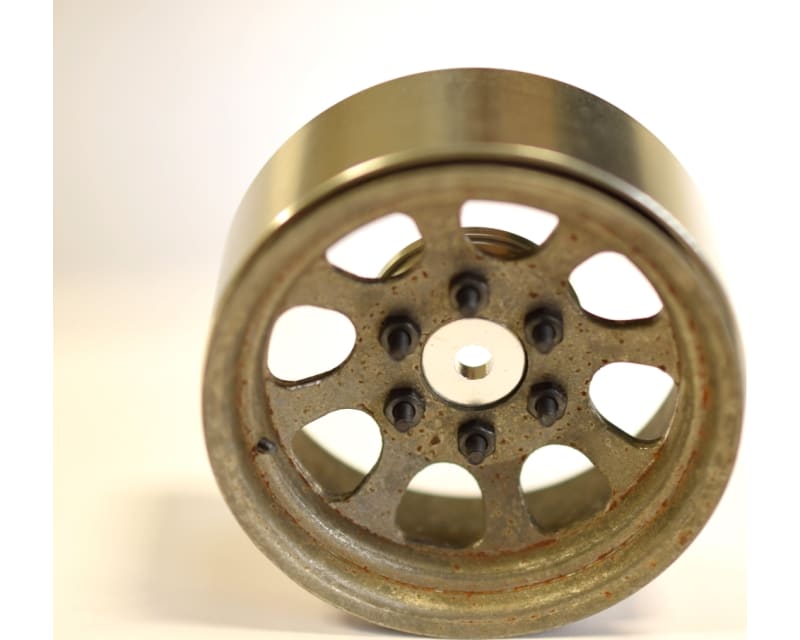 Raw Steel 1.9 Beadlock 6-Lug Wagon Wheels 12mm Hex (4)