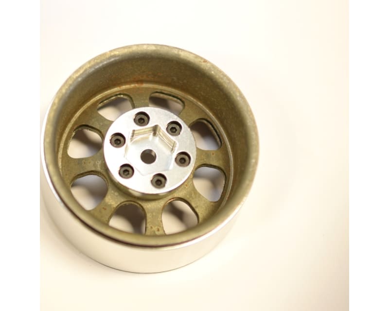 Raw Steel 1.9 Beadlock 6-Lug Wagon Wheels 12mm Hex (4)