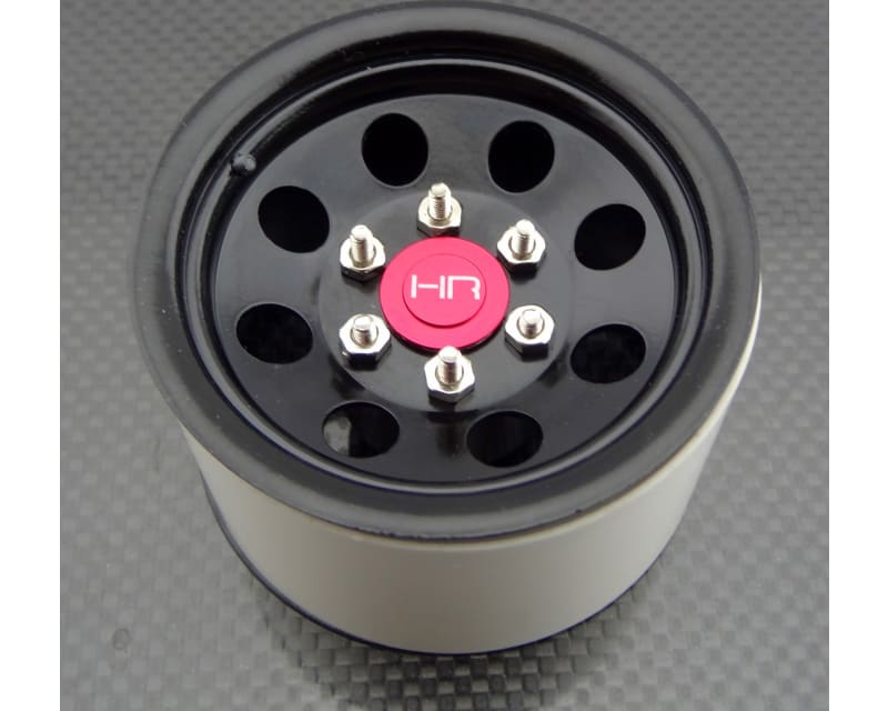 discontinued Black Steel 2.2 Beadlock 6-Lug 8-Hole Wheels 12mm H