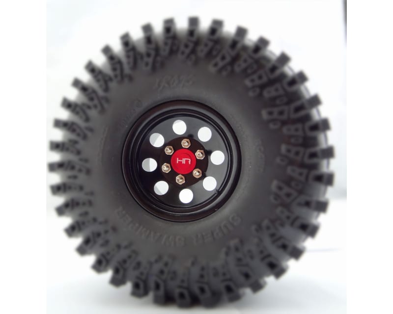 discontinued Black Steel 2.2 Beadlock 6-Lug 8-Hole Wheels 12mm H