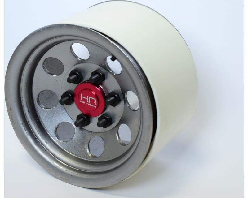 Raw Steel 2.2 Beadlock 6-Lug 8-Hole Wheels 12mm Hex (4)