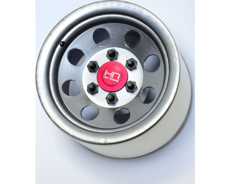 Raw Steel 2.2 Beadlock 6-Lug 8-Hole Wheels 12mm Hex (4)
