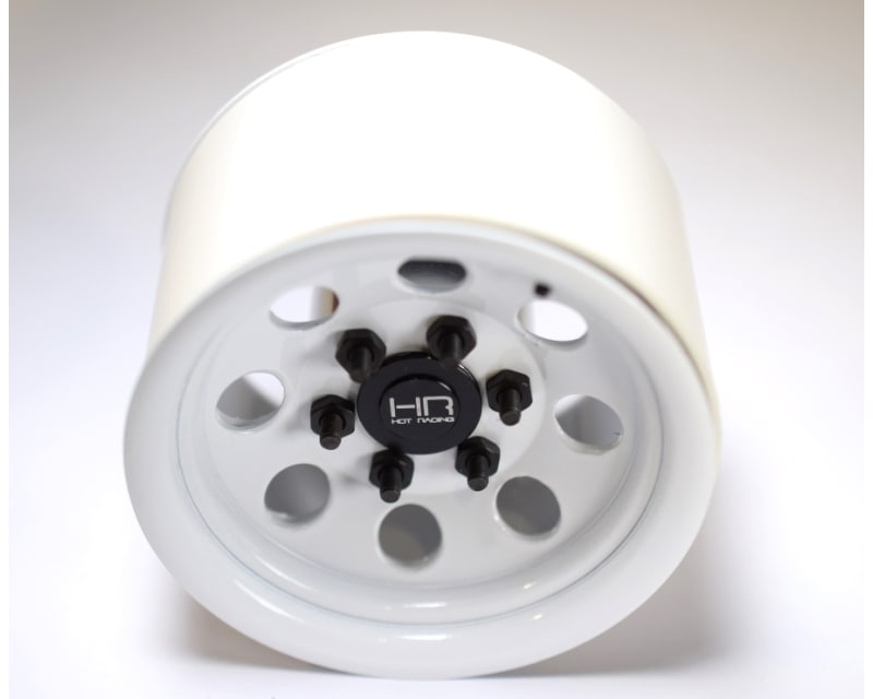 discontinued White Steel 2.2 Beadlock 6-Lug 8-Hole Wheels 12mm H