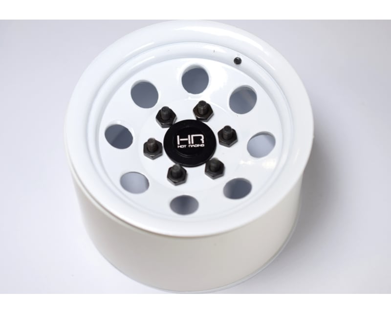 discontinued White Steel 2.2 Beadlock 6-Lug 8-Hole Wheels 12mm H