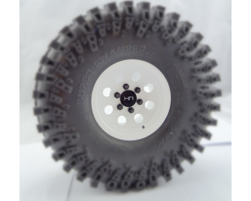 discontinued White Steel 2.2 Beadlock 6-Lug 8-Hole Wheels 12mm H