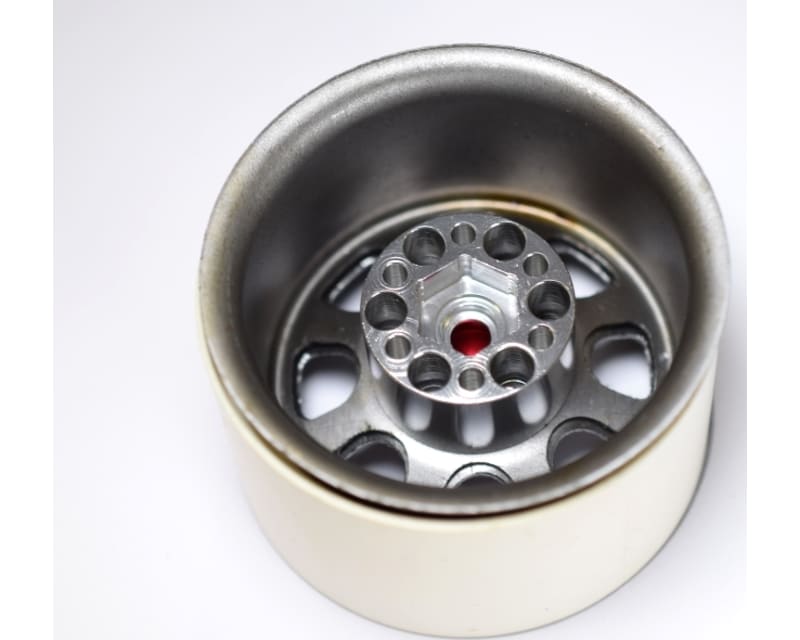 Raw Steel 2.2 Beadlock 6-Lug Wagon Wheels 12mm Hex (4)