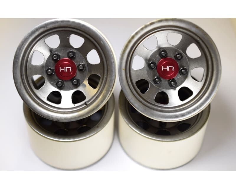 Raw Steel 2.2 Beadlock 6-Lug Wagon Wheels 12mm Hex (4)