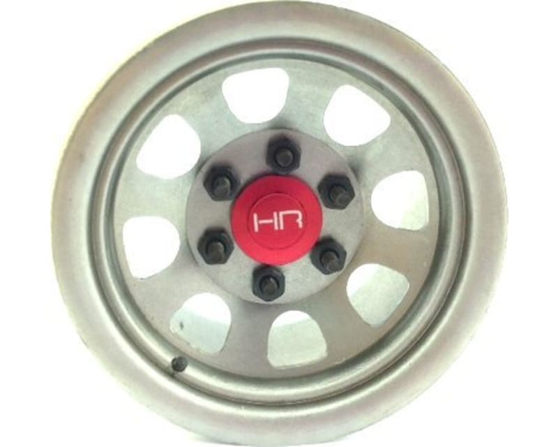 Raw Steel 2.2 Beadlock 6-Lug Wagon Wheels 12mm Hex (4)