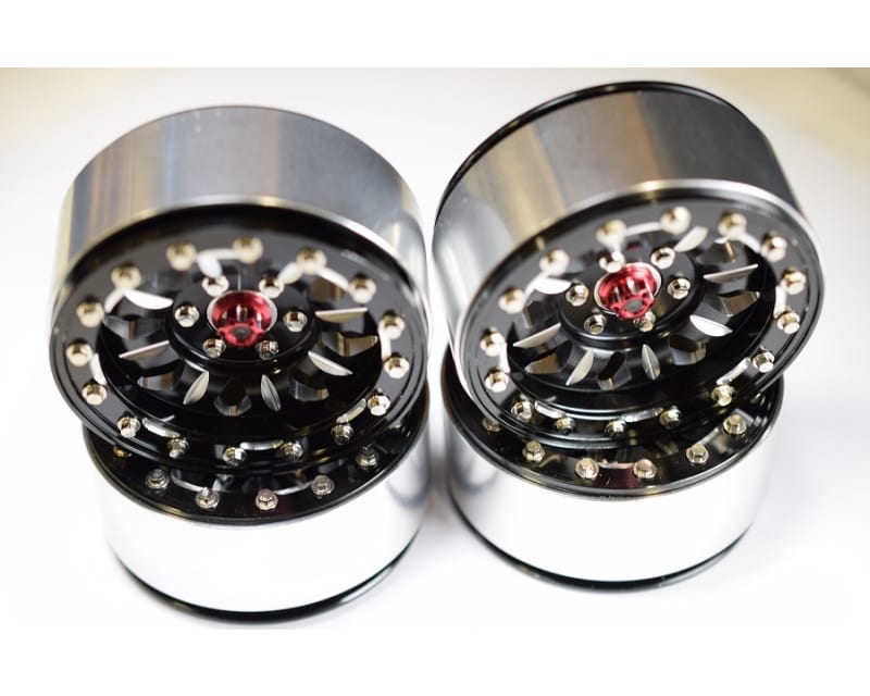 Aluminum Billet 2.2 Beadlock Wheels W/12mm Hex (B-Style) (4)