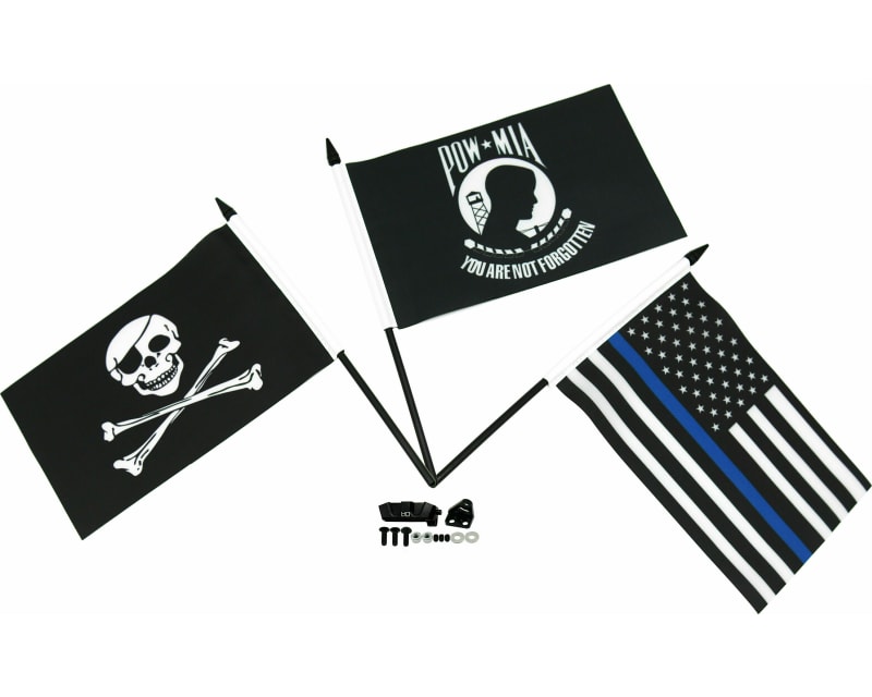 CNC Aluminum Flag W/Alum. Mount Clod