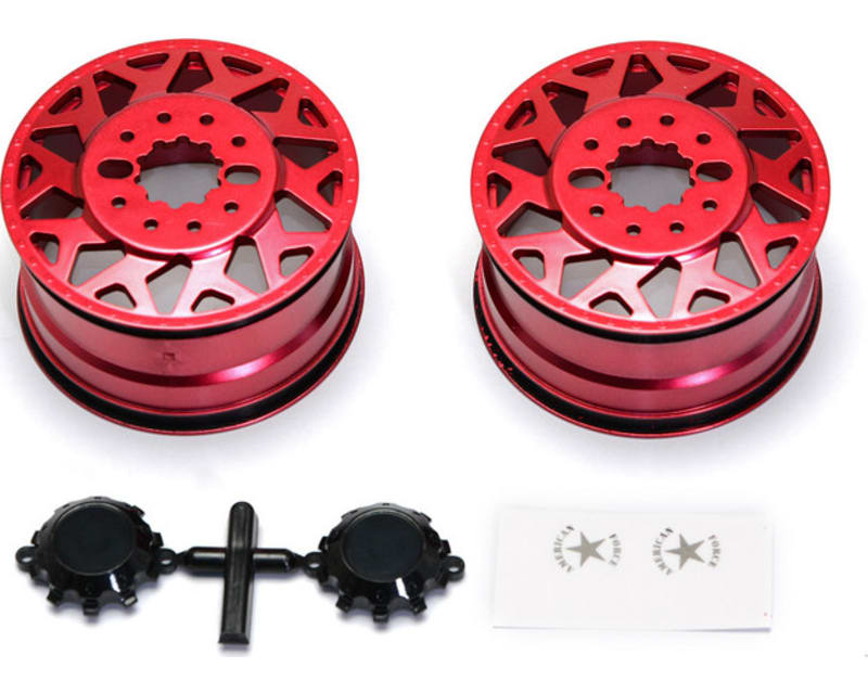 Tap to zoom American Force H01 Contra Wheel Red with Black Cap