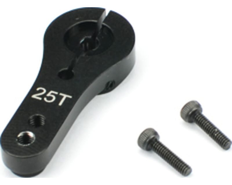 Aluminum Clamping Servo Arm 25 Tooth Black: Sca-1e Series