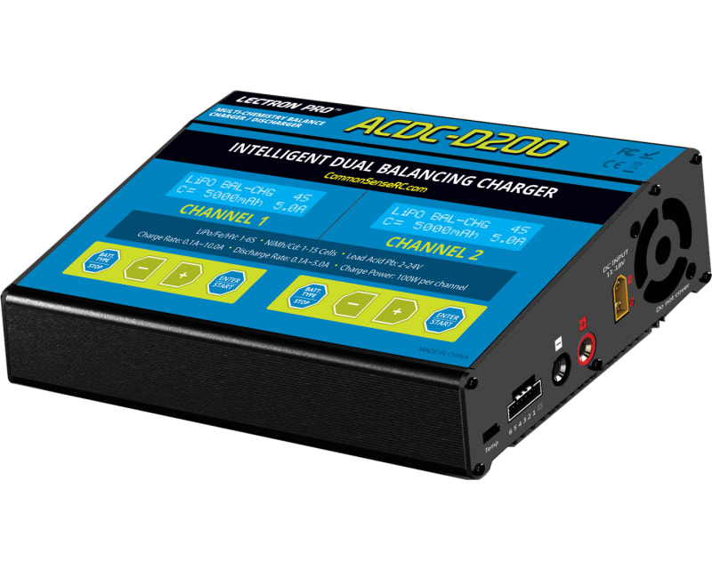 Duo Max - 200w 10a Two-Port Multi-Chemistry Balancing Charger