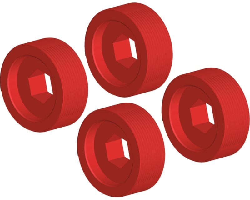 Pivot Ball Adjusting Nut - Aluminum - 4 Pcs: Dementor, Kronos, P photo