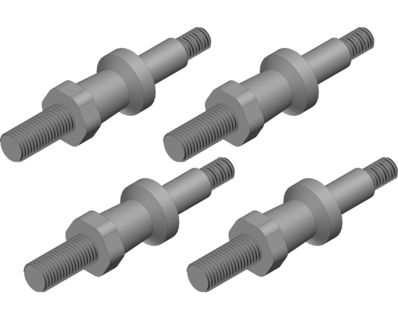 Shock Screw - Steel - 4 Pcs: Dementor, Kronos, Python, Shogun