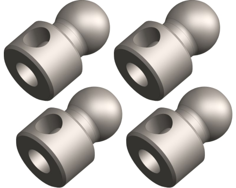 Ball End 5.8mm - for Anti Roll Bar - Steel - 4 Pcs: Dementor, Kr
