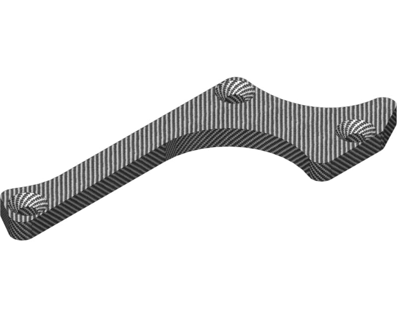 Team Suspension Arm Stiffener - a, Lower Front Left - Graphite 3