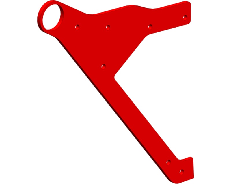 Wheelie Bar Plate - Aluminum - 1 Pc: Dementor