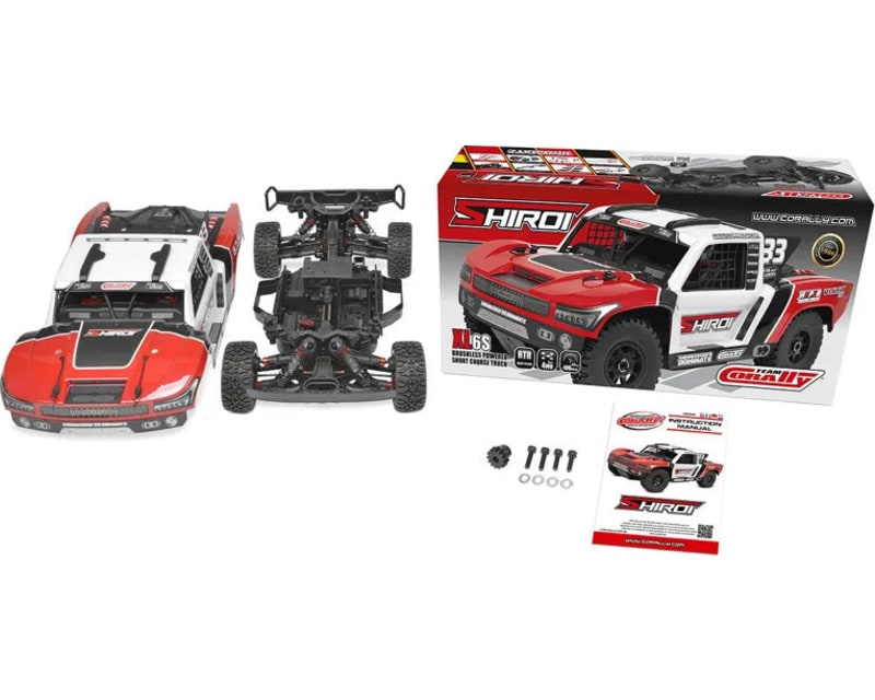Shiroi Xp6 1/8 6s Short Course Truck RTR Version Red