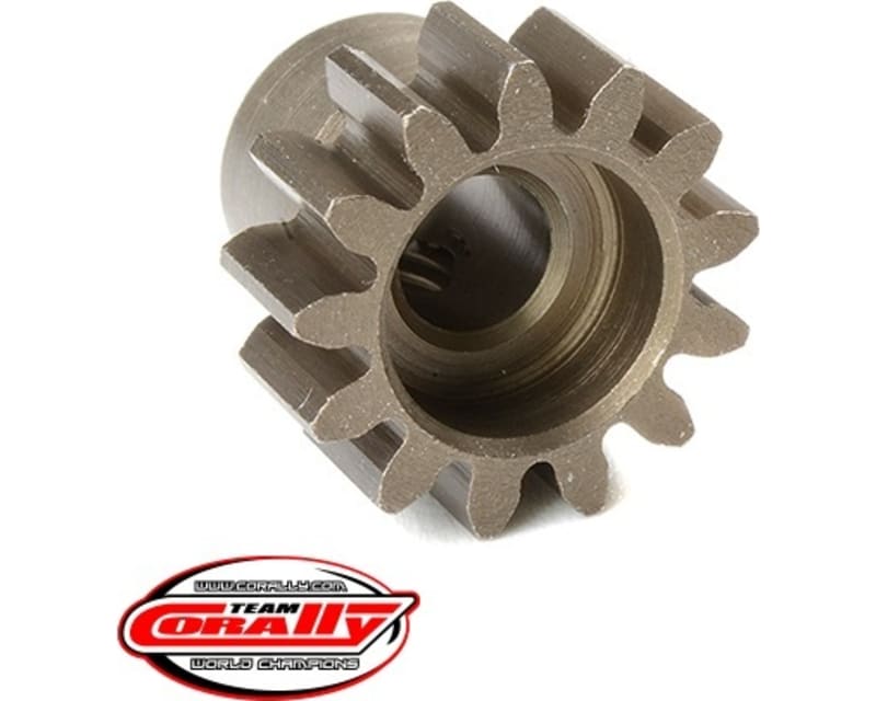 Mod 1.0 Pinion - Short - Hardened Steel - 13 Tooth - Shaft Dia.