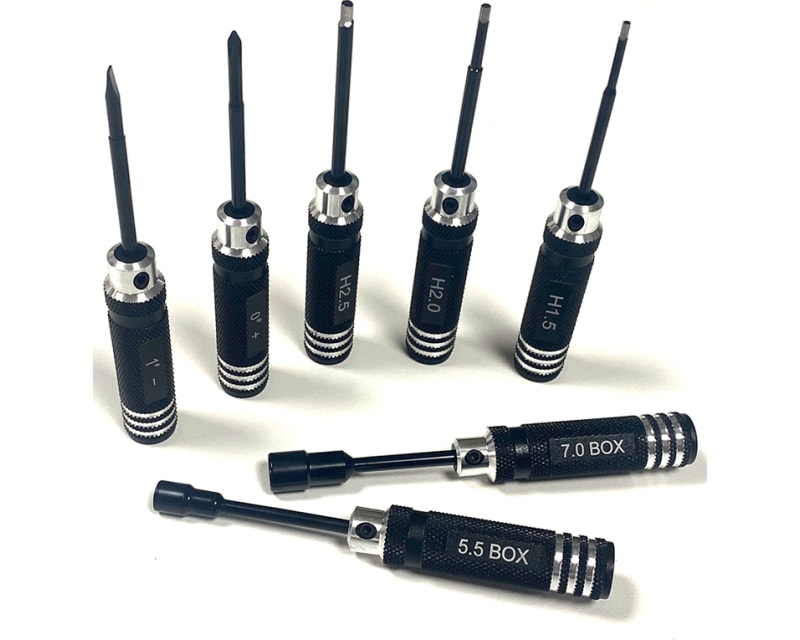 Tap to zoom Aluminum Mini-Tool Set 7 Pieces Metric