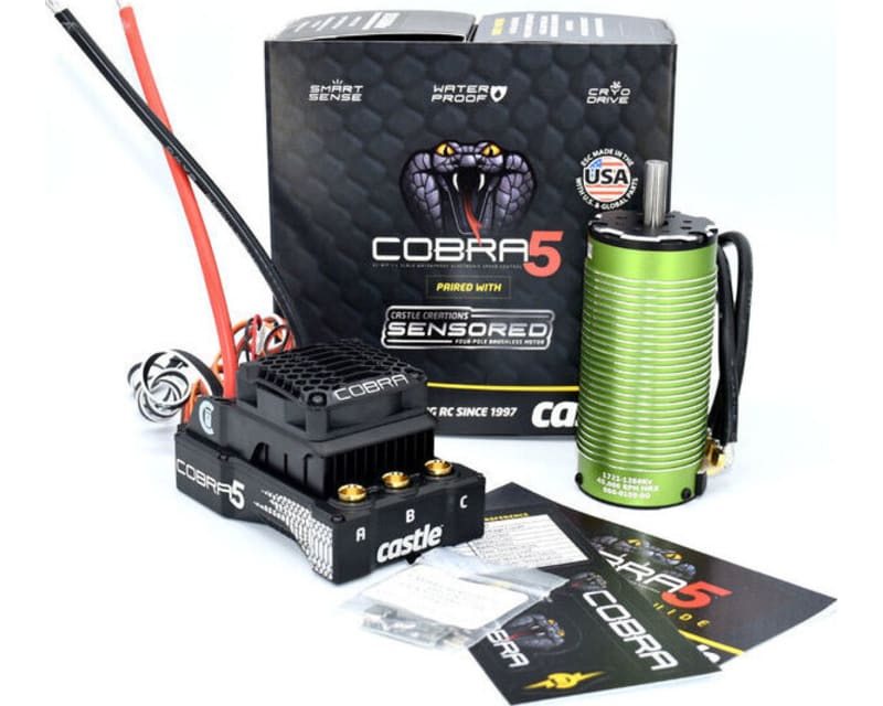 Cobra 5 8s 33.6v Esc 20a Peak Bec W/1721-1260kv
