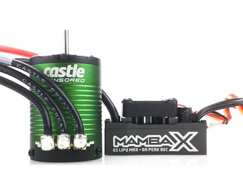 Mamba X Sensored 25.2v Waterproof 1406-4600kv Combo photo