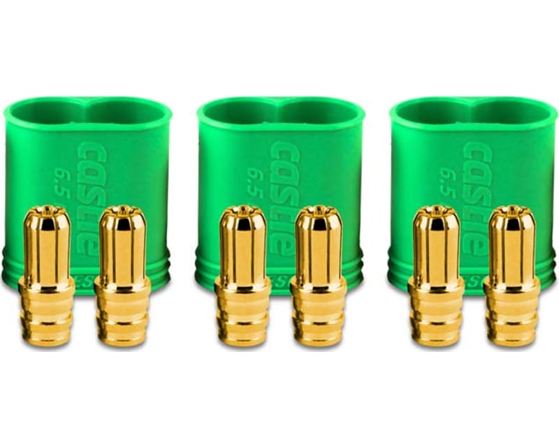 6.5mm Polarized Bllt Conn Male Set 200 Amp