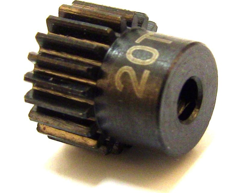 Tap to zoom 20t 48p Hardened Steel Pinion Gear 1/8 Bore