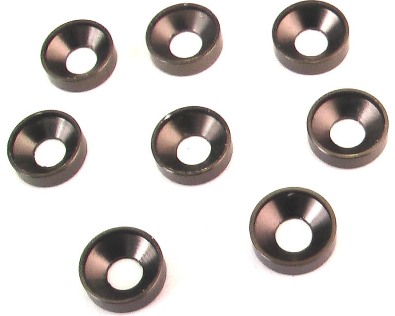 discontinued Gunmetal Aluminum 3mm Countersunk Washer