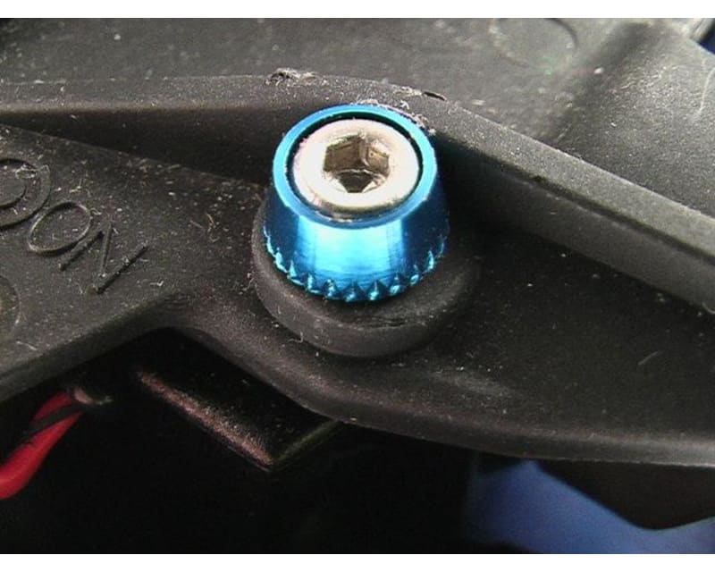 Tap to zoom Blue Aluminum 3mm Conical Washers (4)