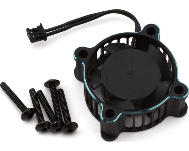 Tap to zoom Crest X/X Evo Aluminum 25x25x10mm Esc Cooling Fan (Black/Aurora