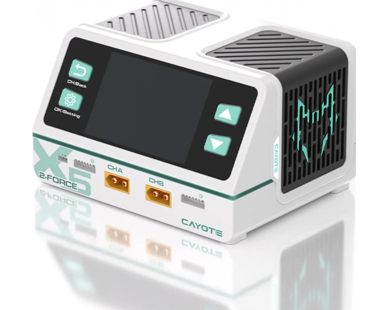 Tap to zoom 2-Force X5 Racing Dual Battery Charger W/Xt90 Charge Lead