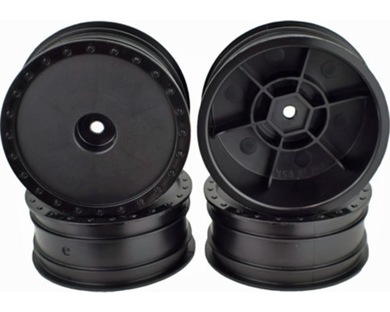 Borrego Wheels for Associated B6/Kyosho Rb6 Front Black (4)