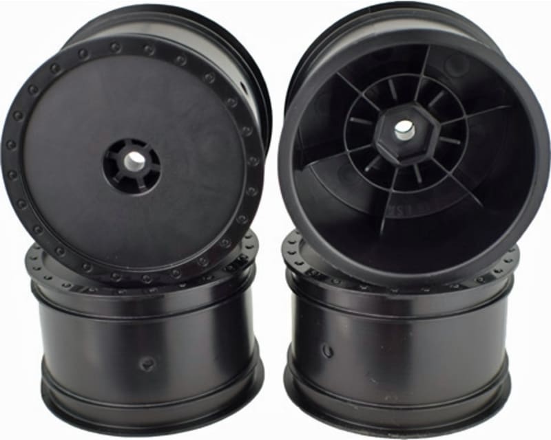 Borrego Wheels for B4.2/B6/B64/Tlr 22 4.0 Rear Black (4)