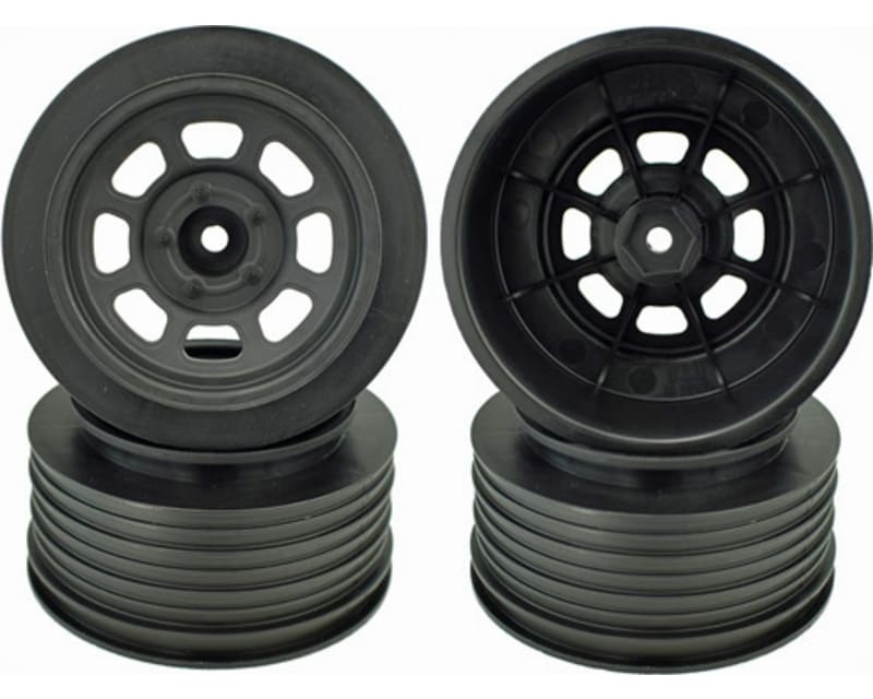 Speedway Wheels for TRA Slash Front / 19mm BKSP / BLACK / 4P