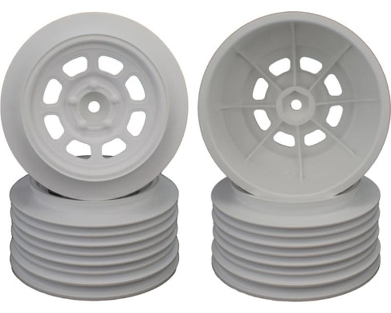 Speedway Wheels for TRA Slash Rear/21.5mm BKSP/WHITE/ (4) photo