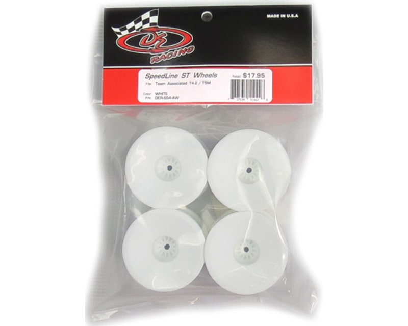 Speedline ST Wheels for ASC T5M-T6.1 / Tekno ET410 / White / 4pc