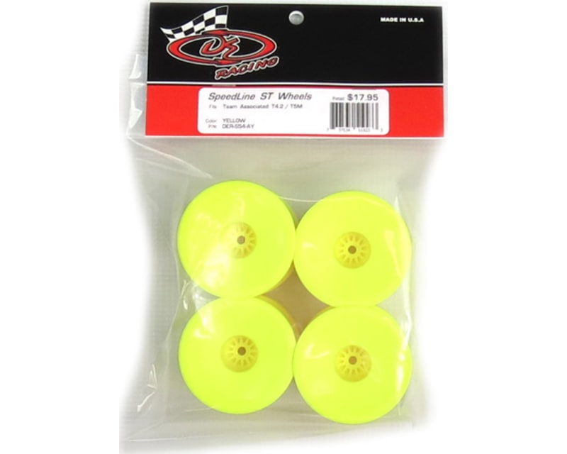 Speedline ST Wheels for ASC T5M-T6.1 / Tekno ET410 / Yellow / 4p
