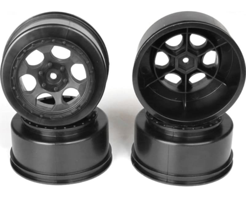 Tap to zoom Trinidad SC Wheels for SC5M SC10 ProSC +3mm Black